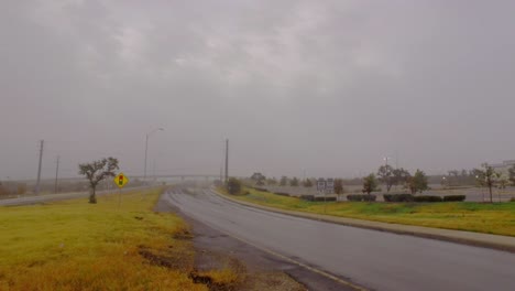 misty morning time laps on the highway