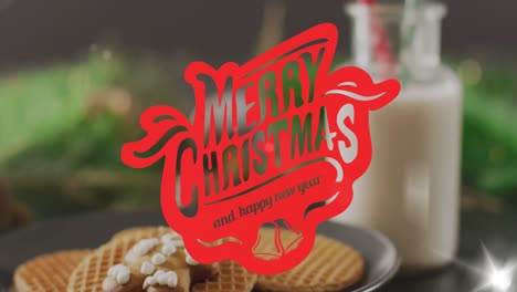 animación de felicitaciones de navidad texto sobre decoraciones de navidad