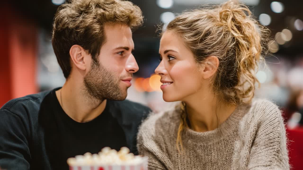 Momenti indimenticabili: una coppia condivide un legame intimo gustando degli snack in un ambiente accogliente, creando ricordi indelebili di amore e gioia