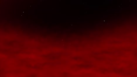 3D cloud smoke gas vapor mist haze fog on starry night time space universe background animation motion graphics vfx gradient particle colour dark red