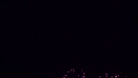 beautiful colourful fire work display at night for celebration in festival