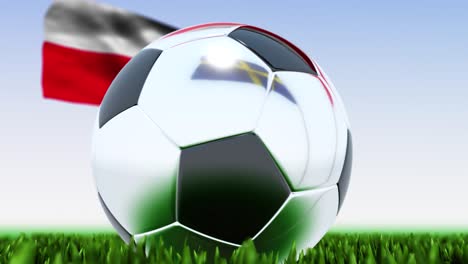 looping soccer ball sweden vs. poland