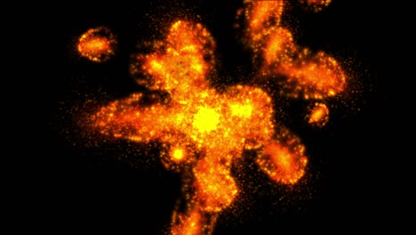 particle lava explosion abstract fire 4k
