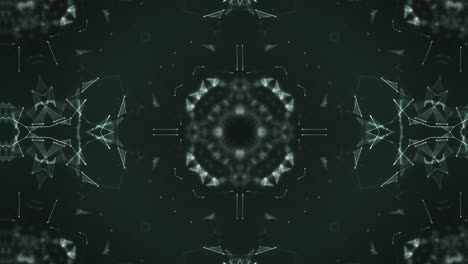 el caleidoscopio fractal es un bucle sin costuras - animación
