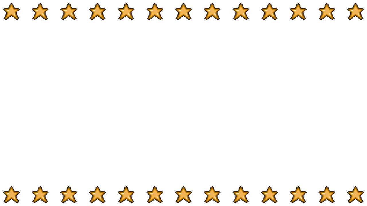 Pixel Art Star Frame Animated Overlay 1080p Transparent 30 fps (8).mov