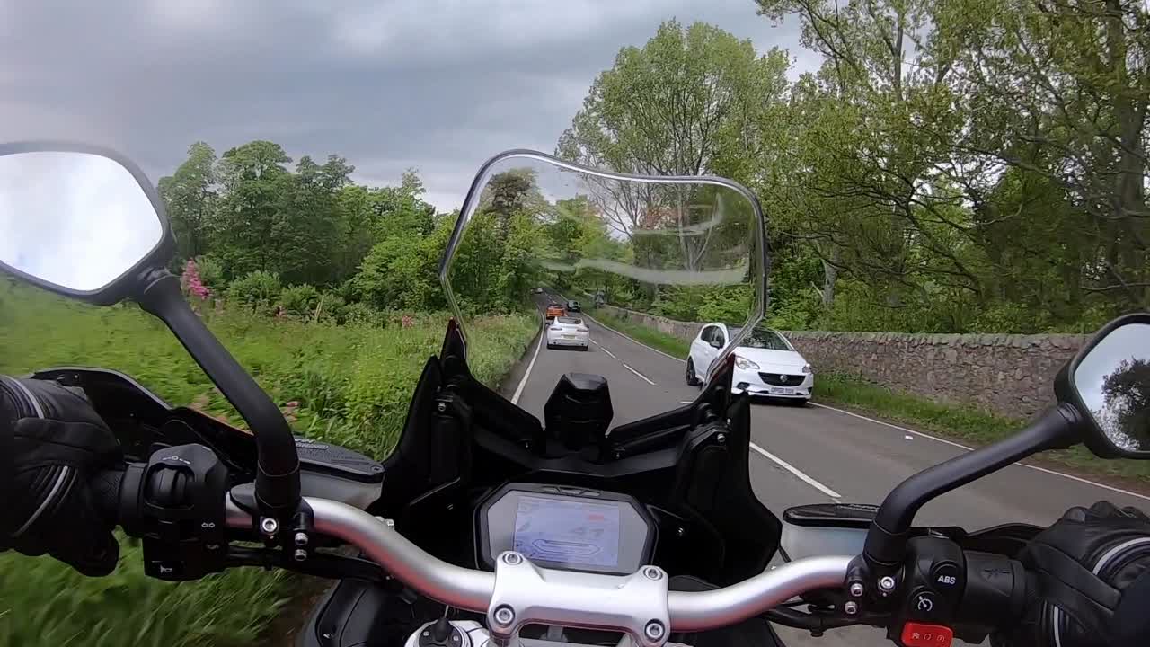 Motorcycle Road Trip Through Scenic Countryside