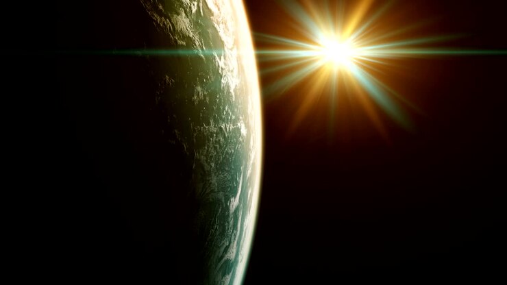 4K. UHD. Beautiful View Of Planet From Space. Seamless Looped.