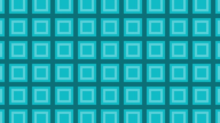Teal Grid Pattern