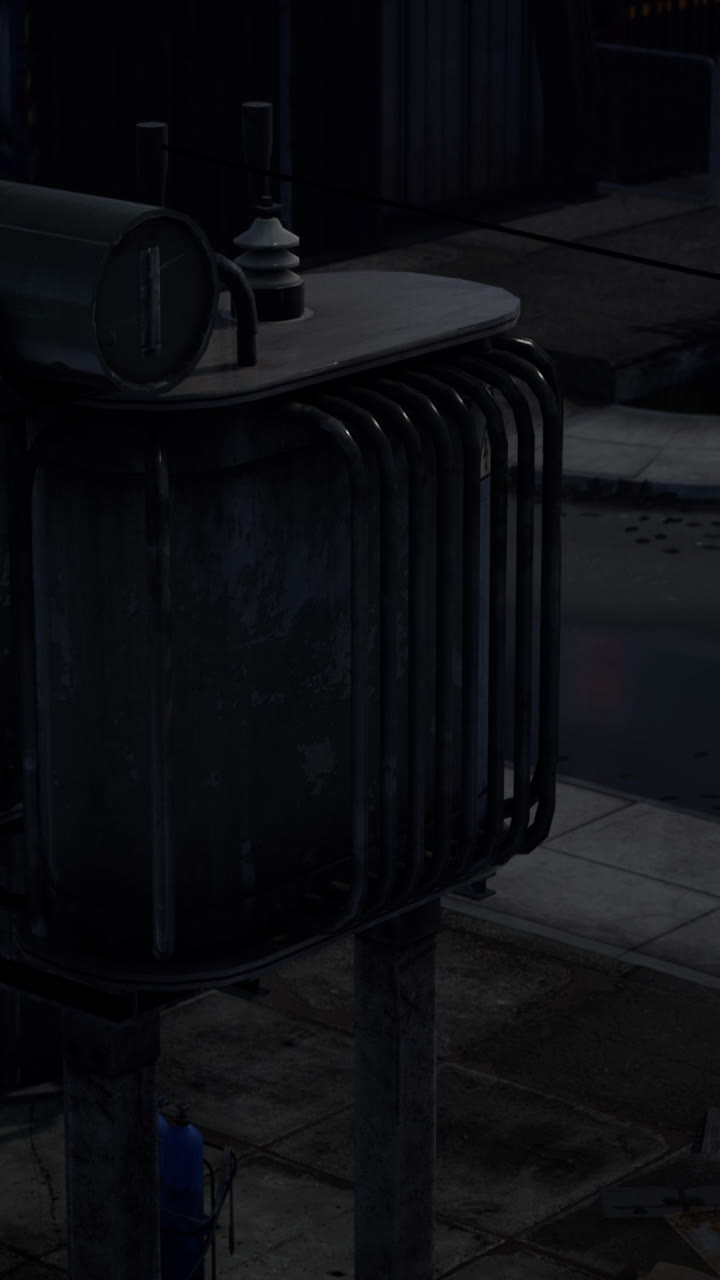 어두운 구름이 가득한 날씨 의 산업 구역