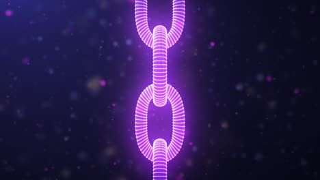 abstract loop of chain rotation