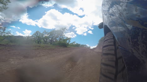 off-roading in the mountains in an suv