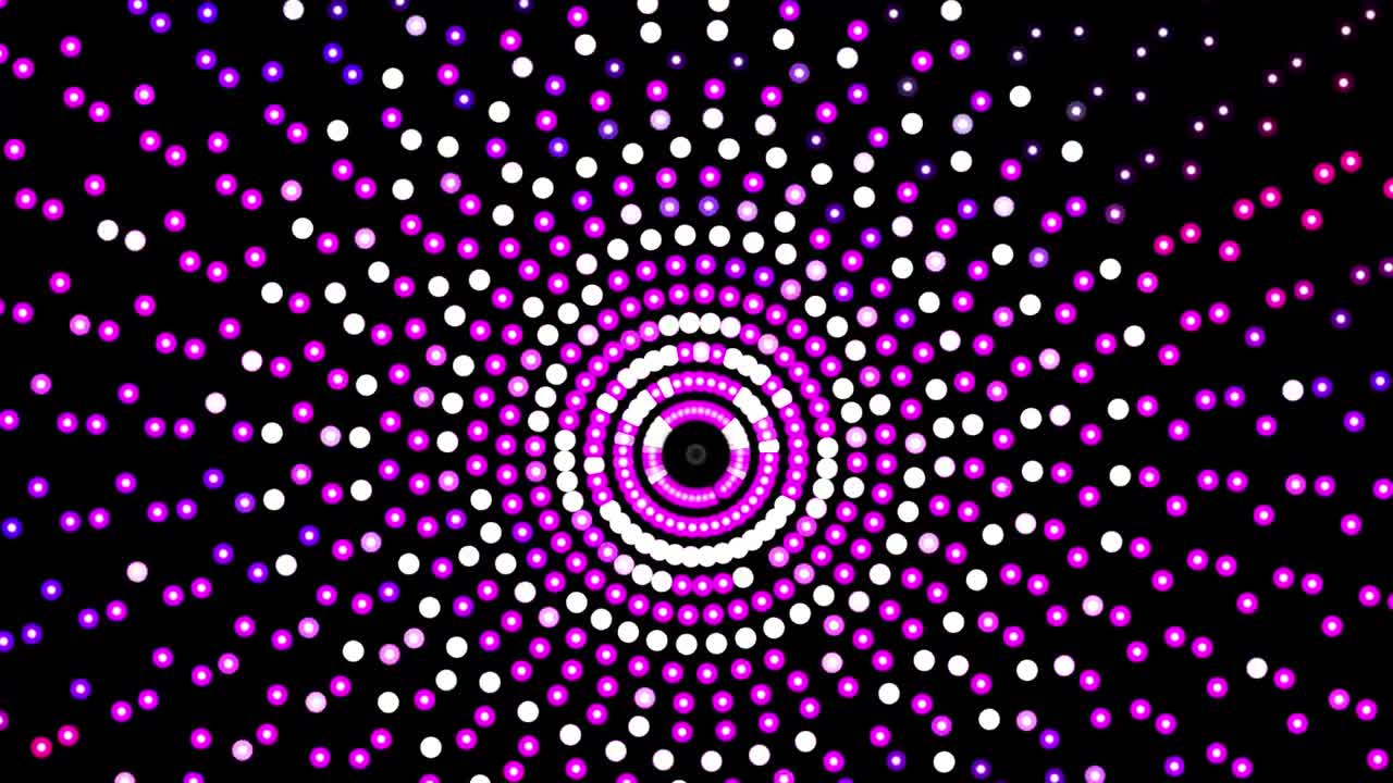 cerchi danza colori sfondo video festa luci fucsia