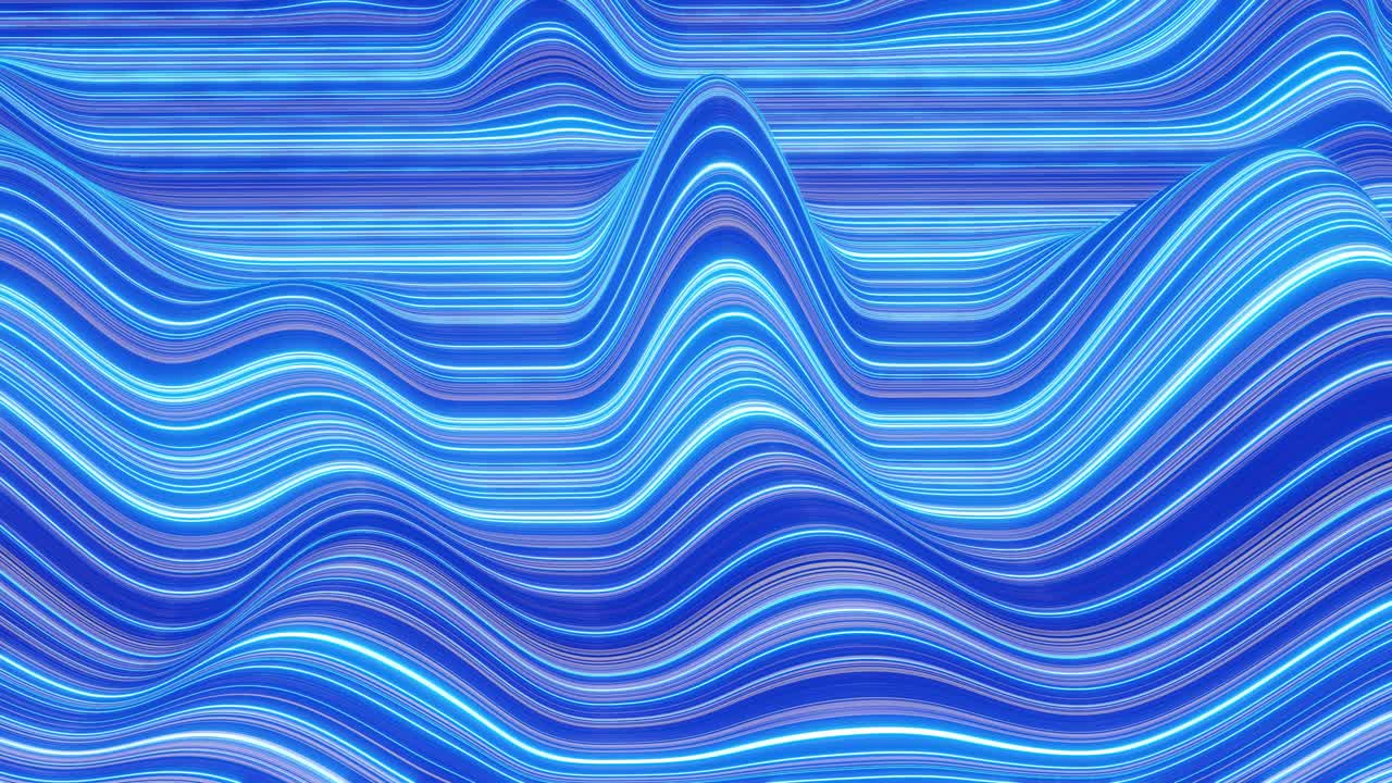 표면에 파동의 아름다운 추상적인 배경, 색상 그라디언트, 파동 또는 파동이 액체에 있는 줄무 직물 표면으로 extruded 선.