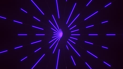 abstract futuristic spiral of purple and white light lines