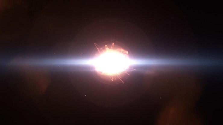 Abstract Fiery Energy Burst Logo and Text Reveal