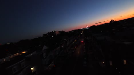 ciudad americana de noche