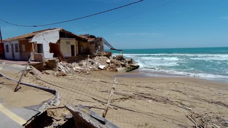 Sturm-Beschädigte-Guardamar-In-Spanien