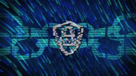 icona del lucchetto di sicurezza e catena di sicurezza contro le tracce di luce