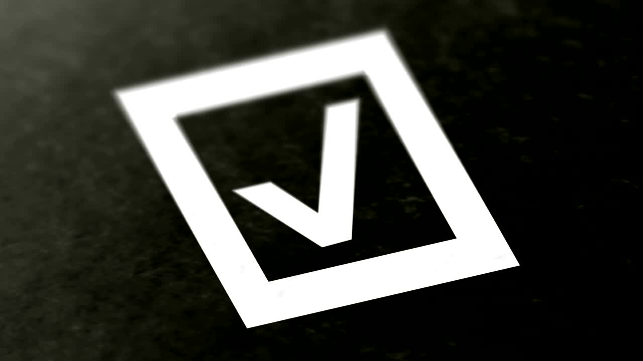 la casilla de verificación en la página. el metraje de bucle tiene resolución de 4k.