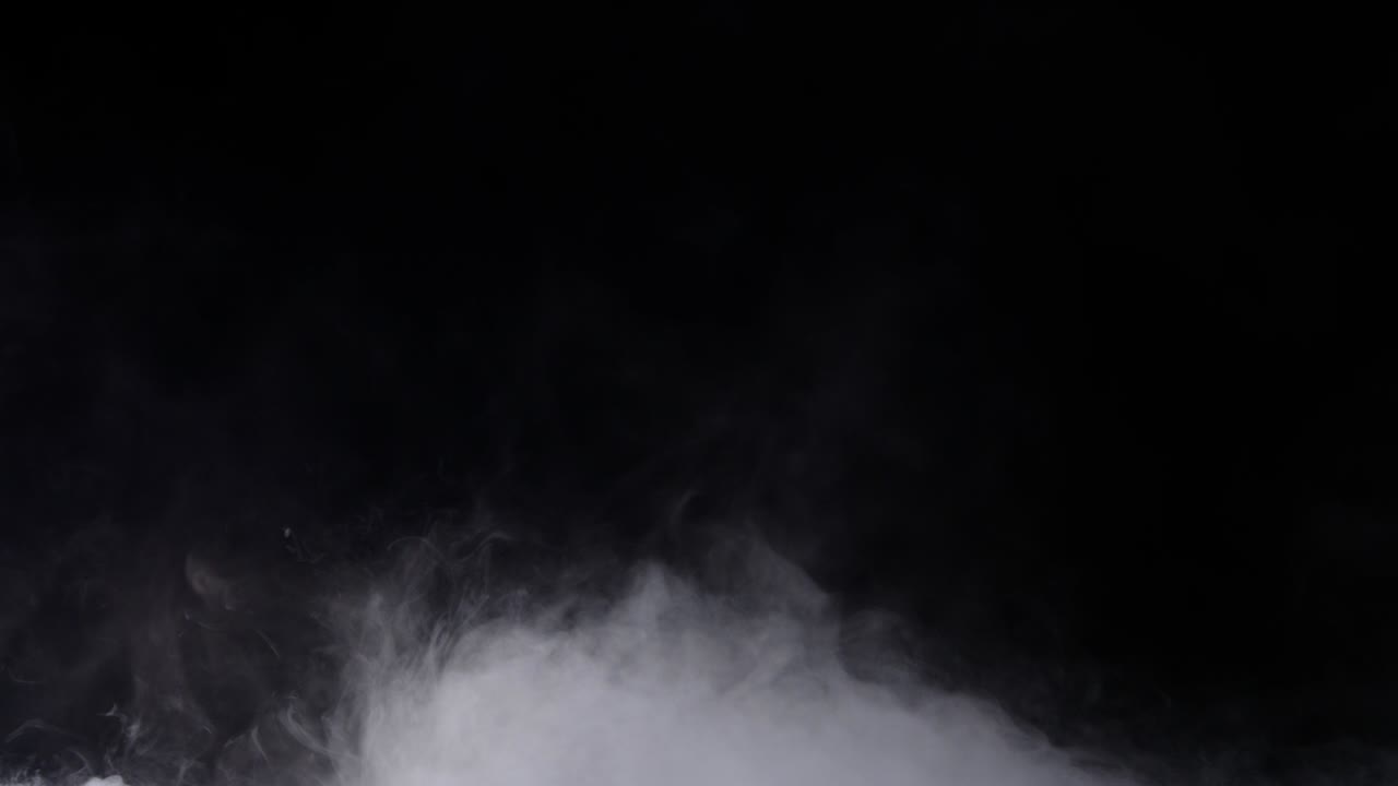 현실적인 건조 얼음 연기 구름 안개