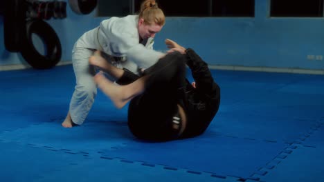 brazilian jiu-jitsu training session