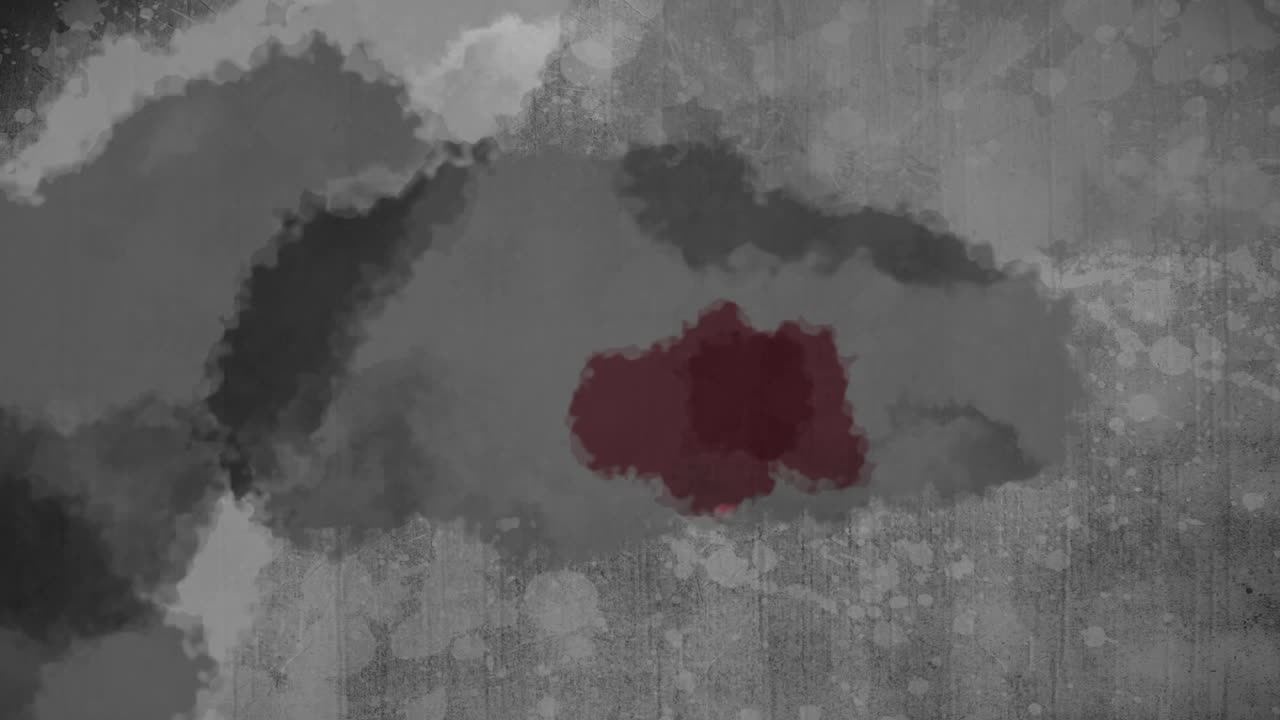 acuarela extendiéndose en papel gris