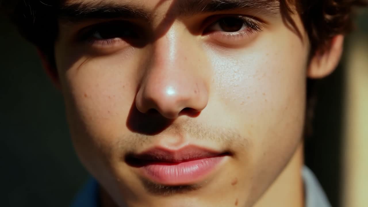 retrato de un joven guapo