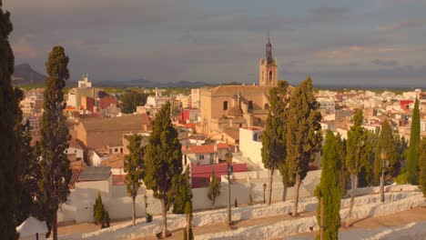 valencian cityscape with preserved architectures in sagunto, valencia spain