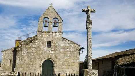 Medieval-San-Pedro-de-Solbeira-de-limia-Church,-Spain