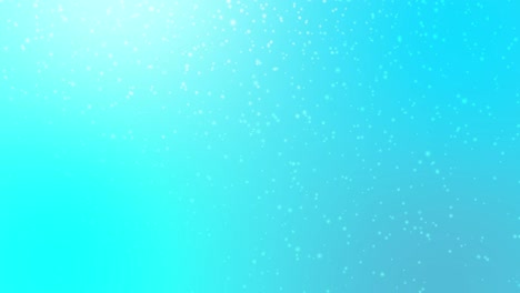 las partículas que caen copos de nieve en fondo azul pastel. la nieve abstracta cae a la luz con el destello de la lente. feliz navidad y paisaje de invierno. concepto de vacaciones festivas. partículas de polvo de fondo luces bokeh