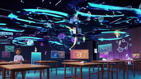 virtual classroom with augmented reality technology