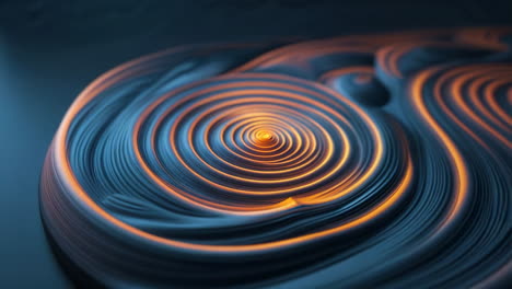 abstract swirling pattern with orange glow