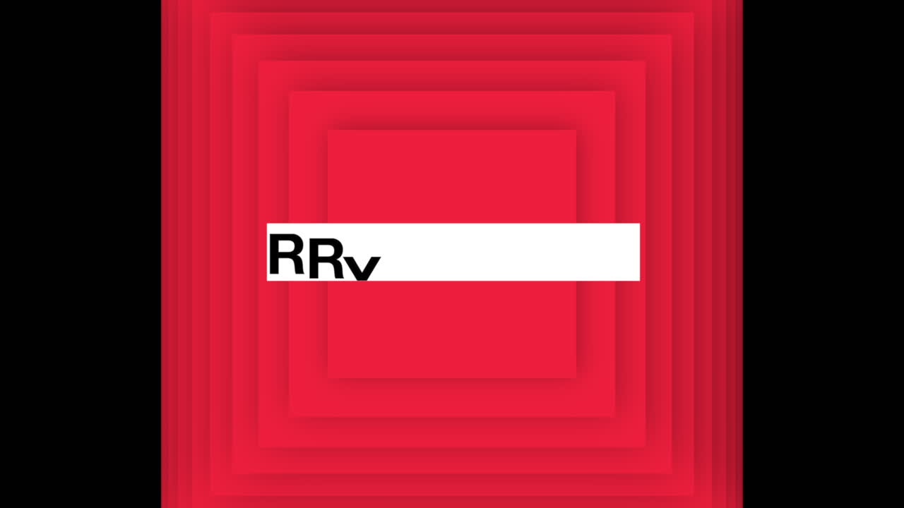 texto de feliz navidad con patrón de cubos en gradiente rojo