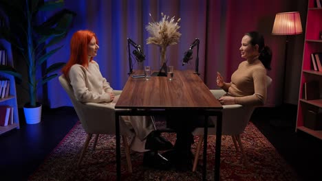 podcast interview with two women