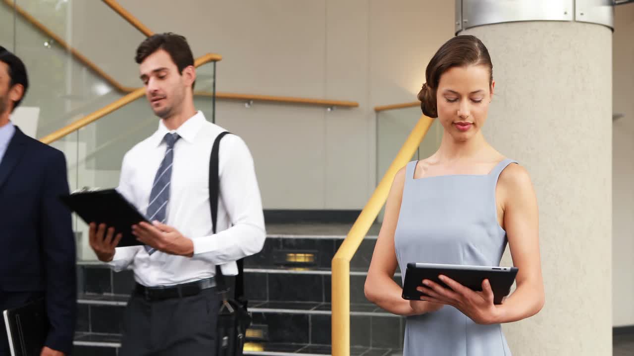 Businesswoman using digital tablet