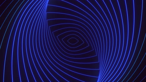 Encantador-Diseño-En-Espiral-Azul-Y-Negro-Con-Centro-Circular
