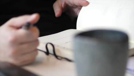 escribir en un diario de viñetas