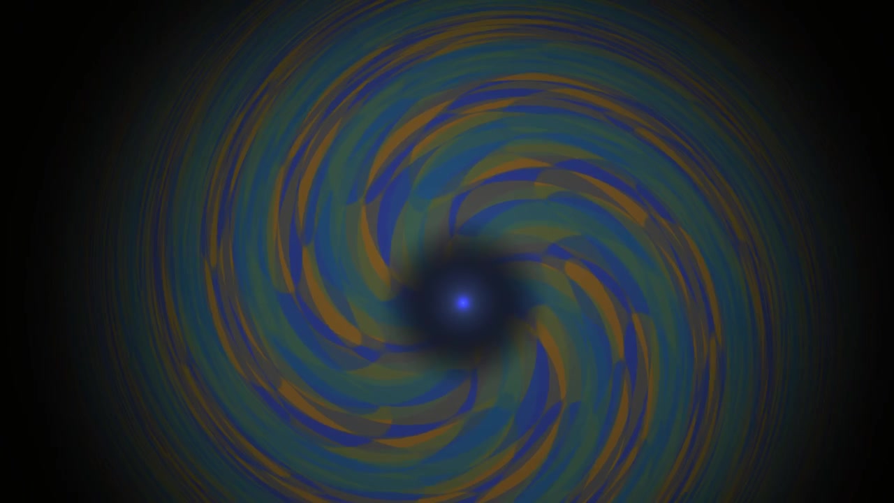 Mesmerizing Abstract Spiral Rotation with Central Glow