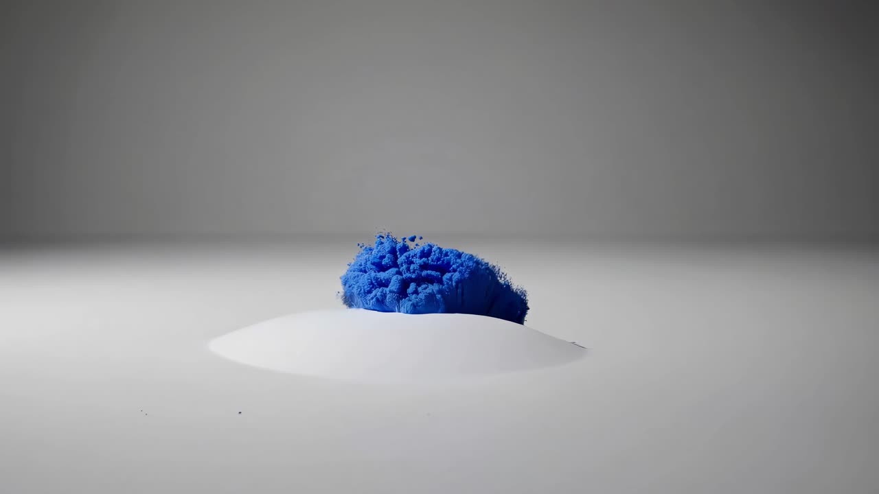 Blue Paint Explosion