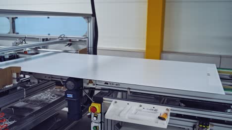 robotic equipment inside the factory. process of making new details in the modern industrial plant. close-up.