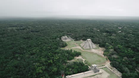 Op-Down-Maya-Ruinas-Chichén-Itzá-Aéreo-Selva-Pueblos