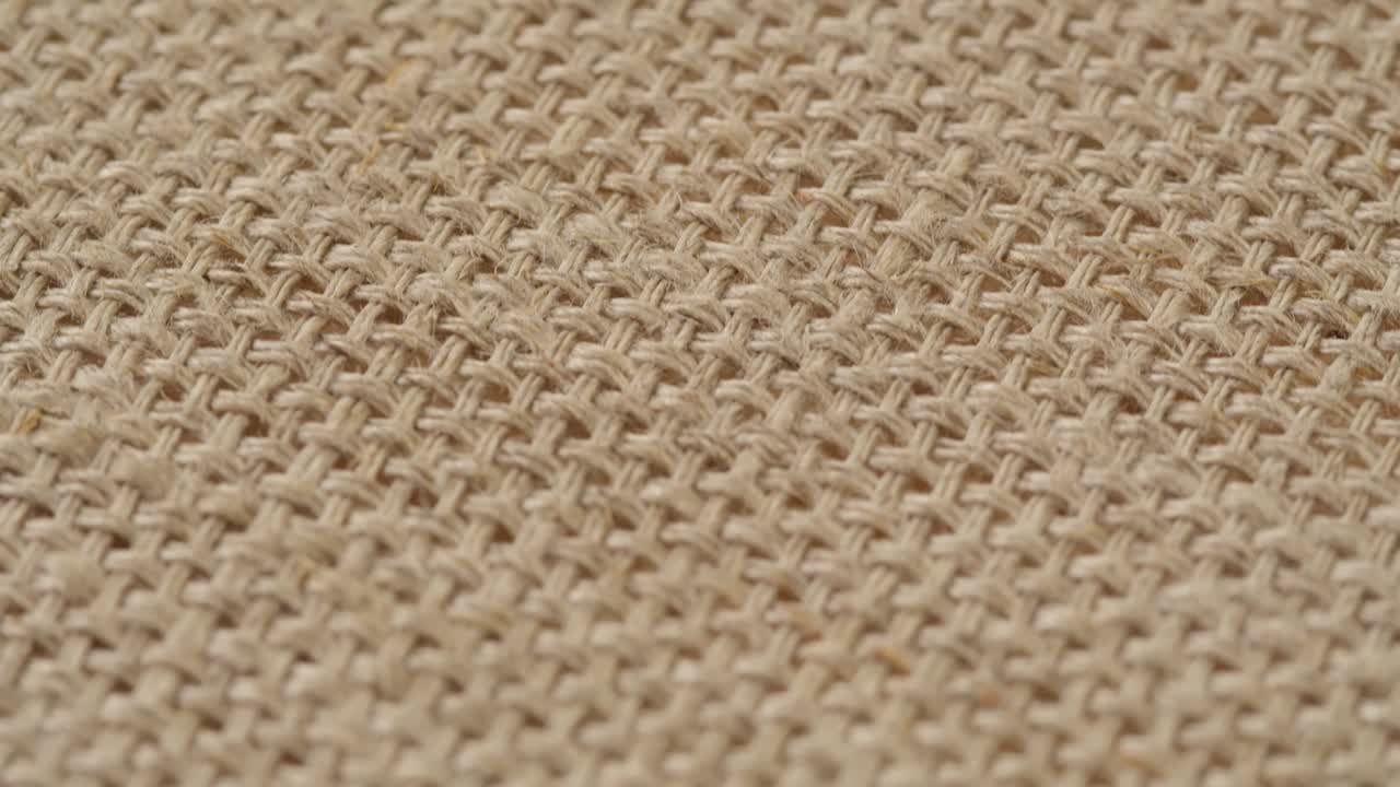 Detail textury přírodní tkané jutové látky