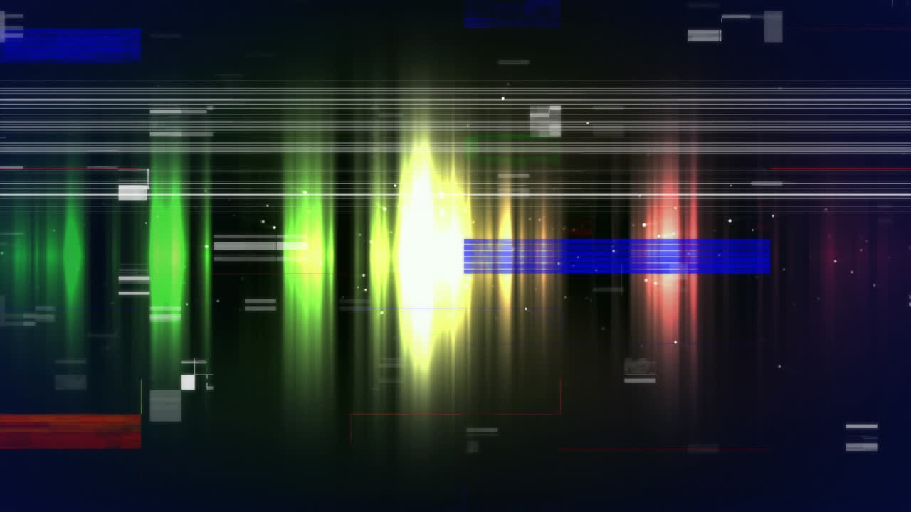 animación de la línea de efectos de luz contra un fondo negro