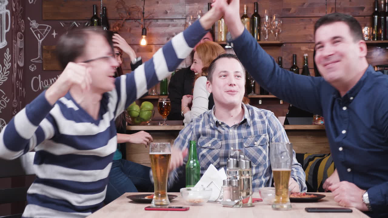People Having Fun in a Bar