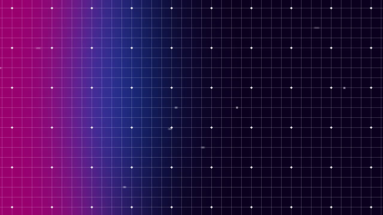 격자에서 움직이는 점들