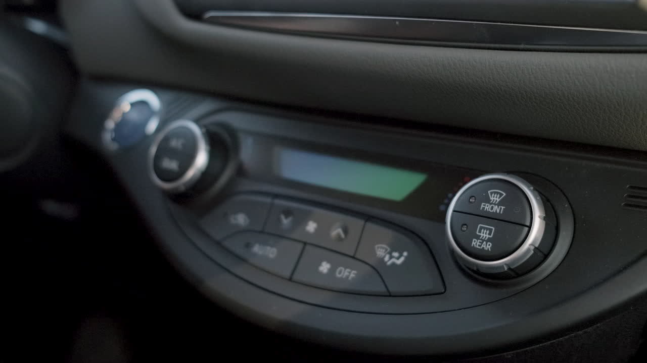 ajuste del control de clima del coche