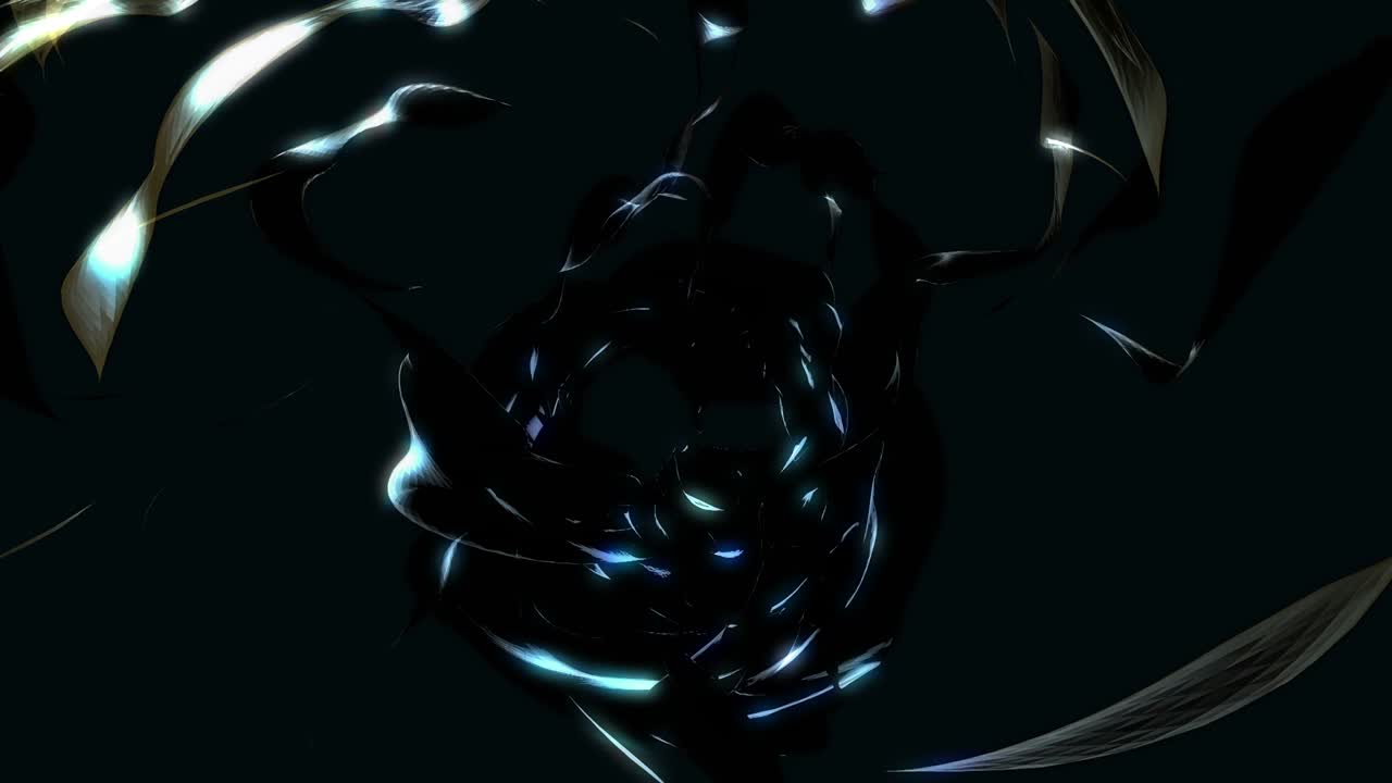 fondo loopable abstracto con energía oscura dorada. v16