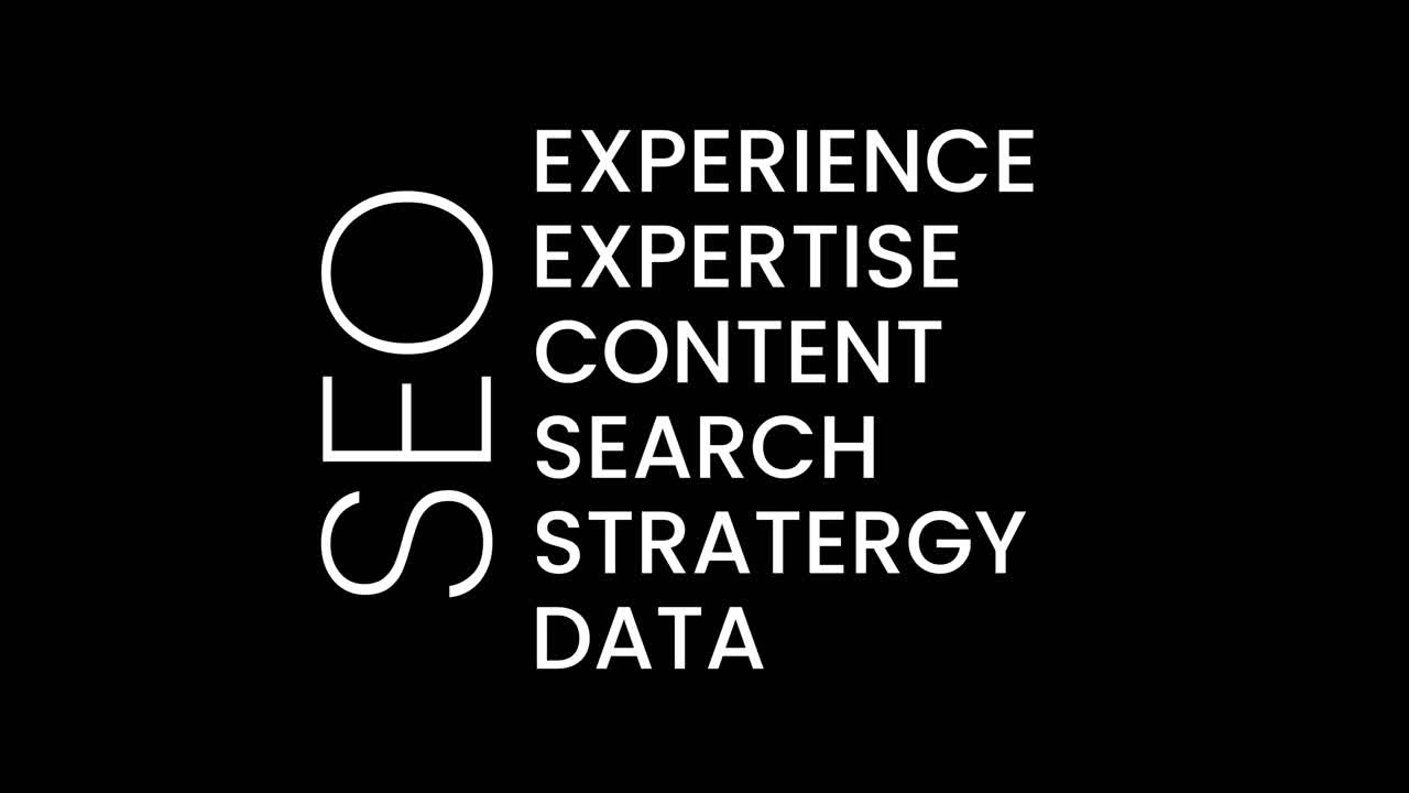 Animated SEO Acronym with Digital Marketing Terms
