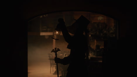 plague doctor in historical setting