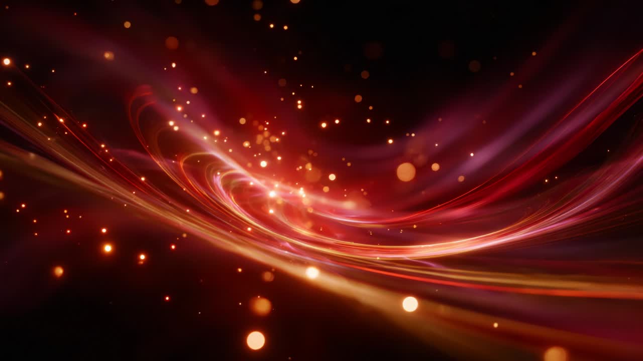 A Mesmerizing Display of Colorful Swirls and Radiant Light Particles Creating a Dynamic Flow of Energy and Beauty in an Enigmatic Abstract Visual Experience